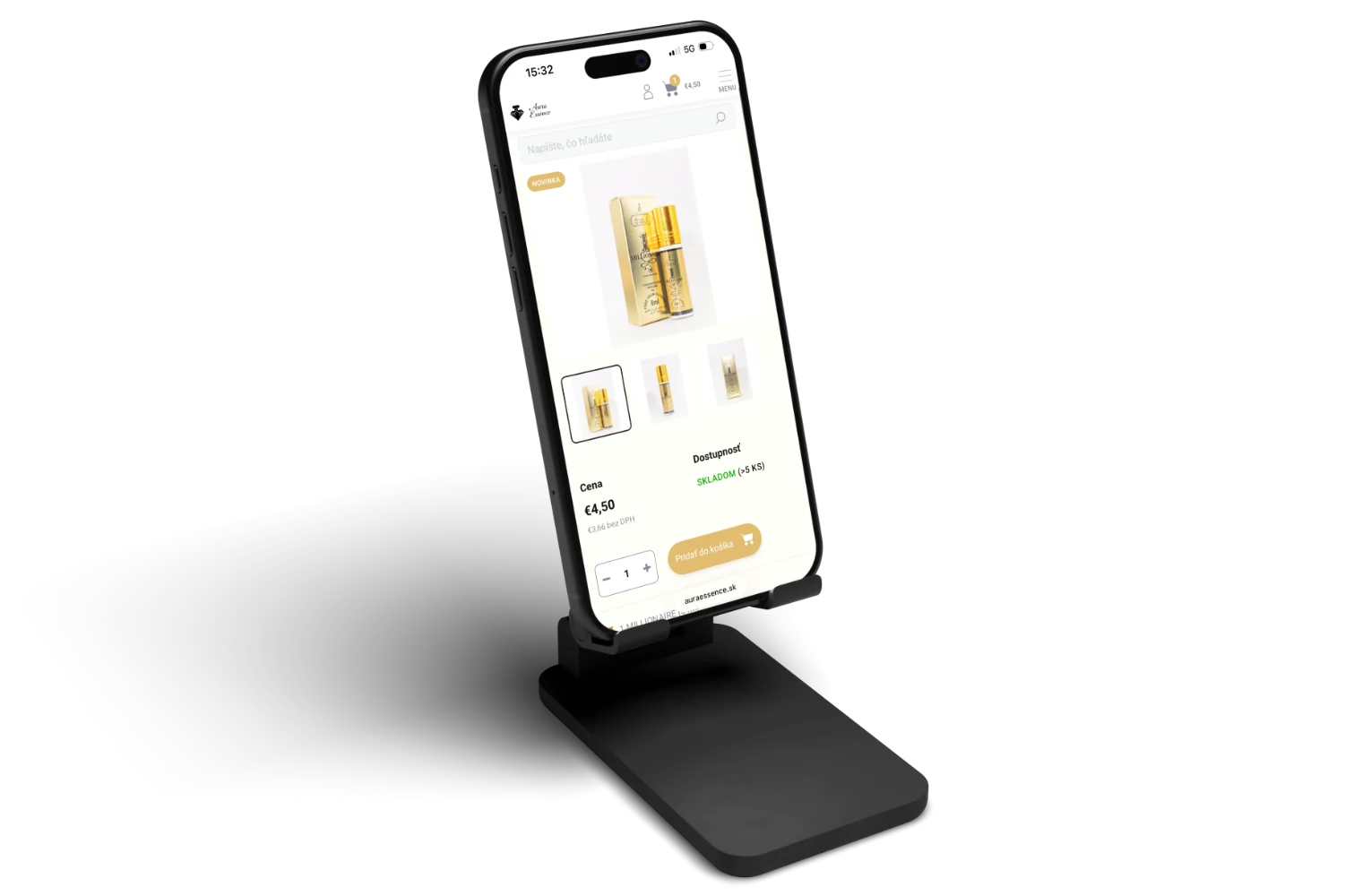 Aura Essence - detail produktu na mobilu